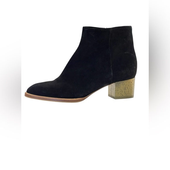 Dries Van Noten Shoes - Dries Van Noten black suede short boots